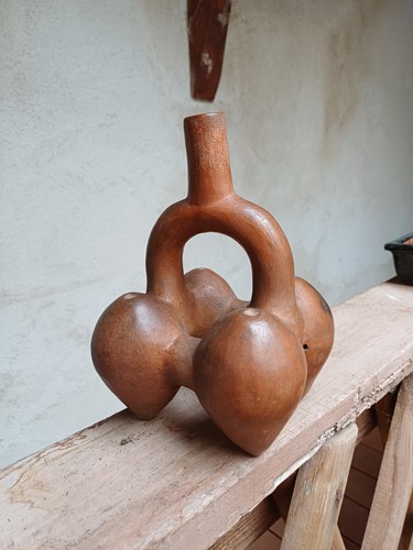 Vase siffleur terre cuite art - cuite,