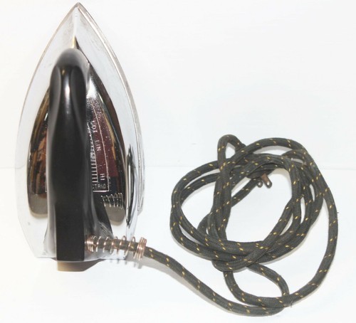 Vintage 1950s steam iron - iron,