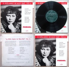 FRÉHEL-LP 25cm LANGUETTE-BELLES ANNÉES DU MUSIC-HALL-LA JAVA BLEUE-TEL QU'IL EST
