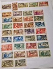 35 timbres d'Afrique Equatoriale Française oblitérés