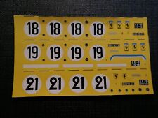 Decal FDS Ferrari 250 GT SWB Le Mans 1960 1/43 no Le Phoenix Le Mans AMR