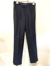 Ancien Véritable Pantalon Militaire Gendarme Police Armée Bande Jaune Bidermann
