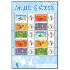 FEUILLE F3722A TIMBRES