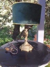 Lampe de table pied en bronze 35 cm, début XX.