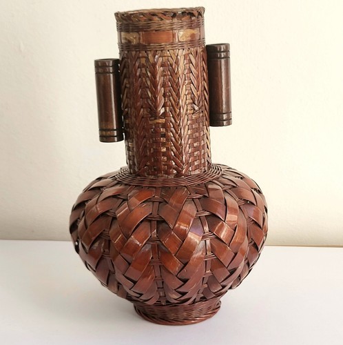 Vase panier ikebana - en, bambou