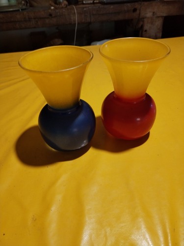 Vases bicolores vintage - vases,