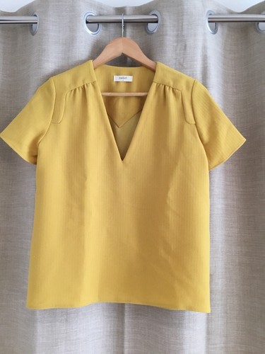 Superbe blouse jaune - blouse, moutarde