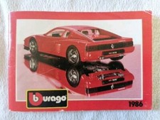 CATALOGUE BURAGO 1986  JAQUETTE FERARI  Réf :9880    63 PAGES