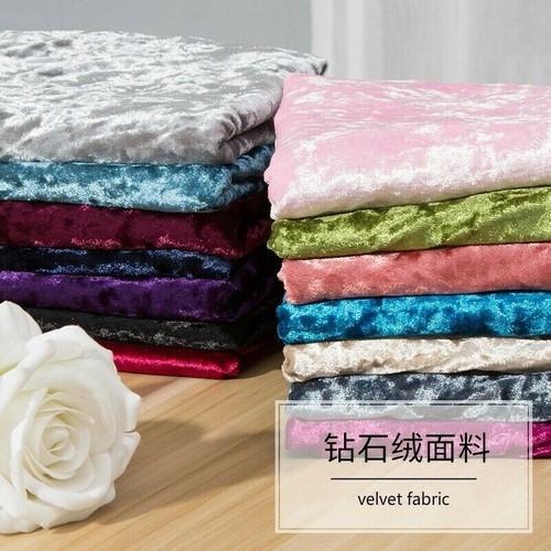Tissu velours brillant vintage - tissu,