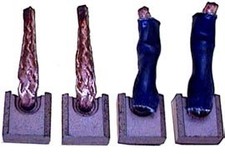 Jeu de balais / charbon pour démarreur valéo  D8R1 / D8R27 / D8R28