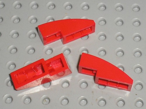 Lego red slope - slope, brick