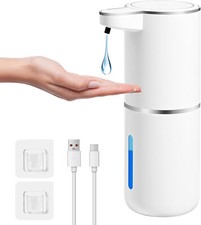 Distributeur Automatique, 380ml , Mural , Savon, Liquide vaisselle  Rechargeable