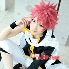 man Natsu Dragneel cosplay wig