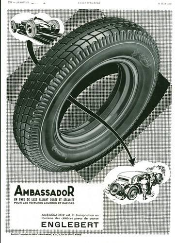 Publicité ancienne pneu