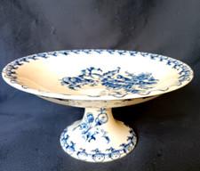 Compotier en faïence de Gien Chardons bleu