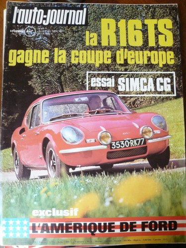 Auto journal 1971 essai - l'auto, 10