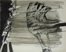François Arnal Encre et lavis 1956 signée et datée