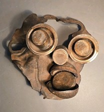 Visage Sculpture en Métal Art
