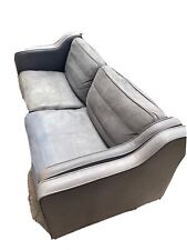 canapé stouby Scandinave vintage 1960  En Cuir Gris 2 Places