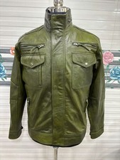 Manteau d'hiver homme en cuir