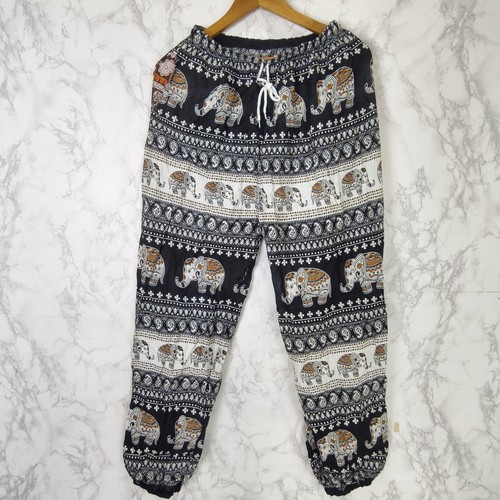 Elephant print drawstring long - drawstring,