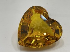 Figurine Swarovski coeur orange 4,5 cm. - Excellent état.