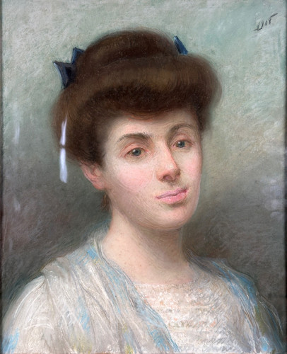 Tableau ancien portrait de - portrait,