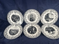 6 anciennes assiettes