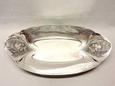 Art Nouveau - panière en métal argenté signé GALLIA vers 1900