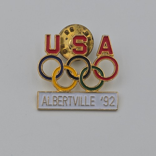 Usa olympic rings lapel pin - usa,
