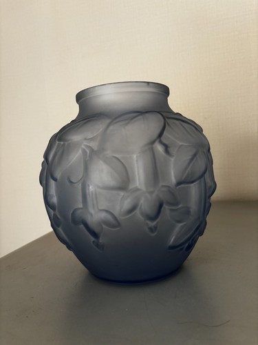 Grand vase boule verre depoli - grand,