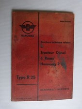 livret catalogue technique tracteur : HANOMAG diesel a roues type R25 de 1950
