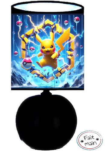 Lampe chevet pikachu idée - de,