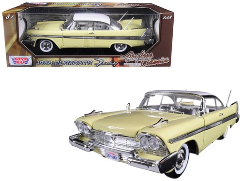 1958 plymouth fury - fury, yellow