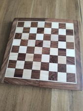 Plateau échec Et Backgammon Bois Massif Ancien Rétro Vintage 