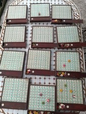 Jeu de Loto Aux Dauphins Ancien LOUIS XVI D’époque 18 ème Avec 9 Plateaux RARE