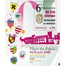 Monaco feuillet 6ème rencontre des sites historiques Neuf**  2023