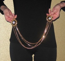 ceinture bijoux noir/doré 110