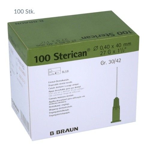 Sterican canule dentaire 27g - canule,