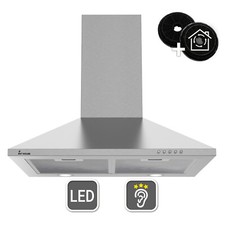 Hotte aspirante cuisine 60cm  acier inoxydable Opération bouton poussoir