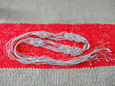 Ceinture Femme Bijoux Perles Corde blanche Vintage Macramé