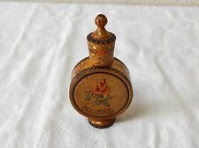Ancien petit Flacon en bois " porte parfum "  9,5cm de haut Bulgarie