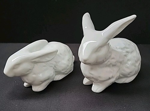 White bunny figurines japan - ,