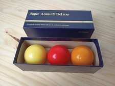 SUPER ARAMITH DELUXE - 3 BOULES DE BILLARD BELGE - 61.5 mm