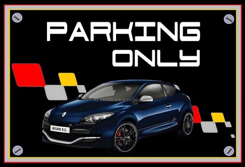 Plaque parking only renault - plaque,