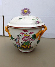 Joli pot faience  Moustiers  Strasbourg  Lunéville  décor chinois XVIIIe.