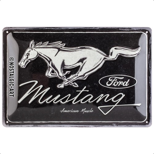 Plaque vintage ford mustang - plaque,