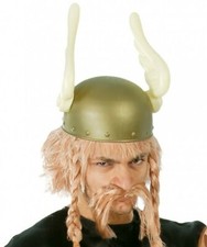 CASQUE de GAULOIS Déguisement Adulte Homme ASTERIX OBELIX NEUF Pas cher