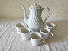 Ancien Service à café  Cafetière + 5 Tasses Haviland porcelaine de Limoges