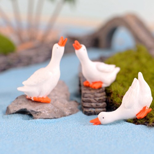Figurines oies miniatures - figurines, d'oies